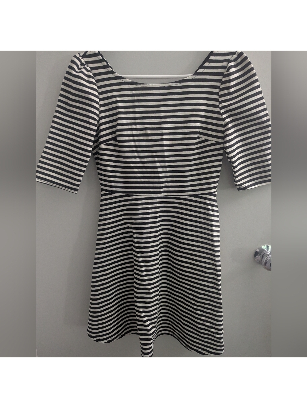 Pixley Small Striped Black White Dress Parisian Chic Old Money Capsule Wardrobe